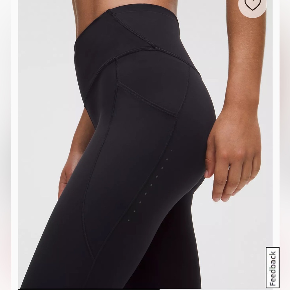 Lululemon Fast and Free High-Waisted Black Leggings